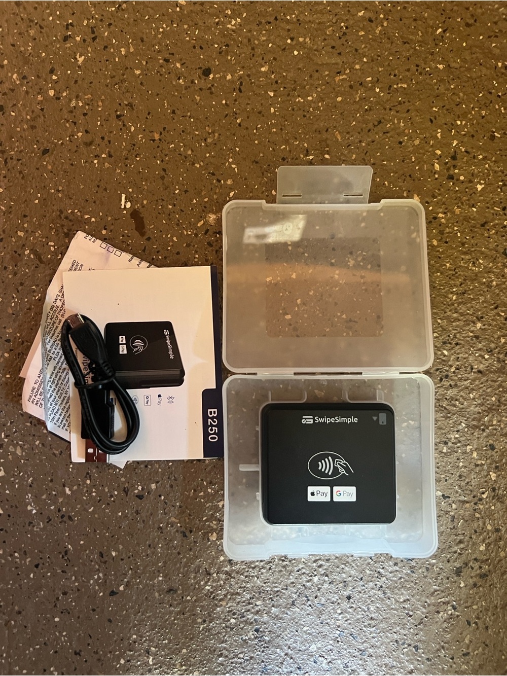 Simple B250 Black NFC Contactless Card Reader with USB Cable